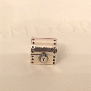 Authentic Pandora treasure chest box charm excellent condition